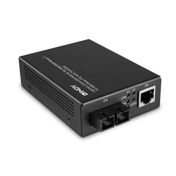 Convertisseur de média SC 10/100/1000 Base-T vers 1000 Base-FX, Multimode