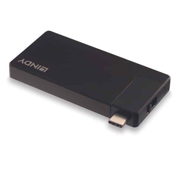 DST-Micro, Micro Docking Station USB C pour Laptop avec résolution 4K et charge 100W – Image 2